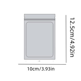 100 Bags, 1 Special Cartoon Pattern, Resealable Candy Bags, Gummies Bags, 5 x 4 Inch Storage Baggies, Treat Bags, Cookie Bag (gray)