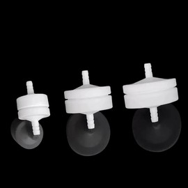 PTFE Shell Membrane Filter Holder, 1 Pcs Teflon Gas Sampling Membrane Clip, Reusable Filter Connector for Diameter 25mm/37mm/40mm/47mm/90mm Membrane Filter (for Diameter 47mm Membrane)