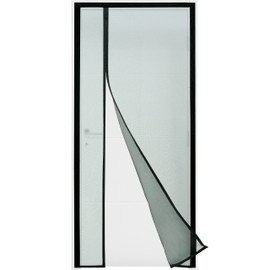 ARCOL Magnetic Fly Screen for Door - Fly Screen for Windows with Side Opening for Doors with Handle - Magnetic Mosquito Nets for Doors Windows with a Single Strong Magnet (85 x