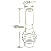 MelTruck® Orange White 18 LED Rotating Beacon Warning Light 12/24V