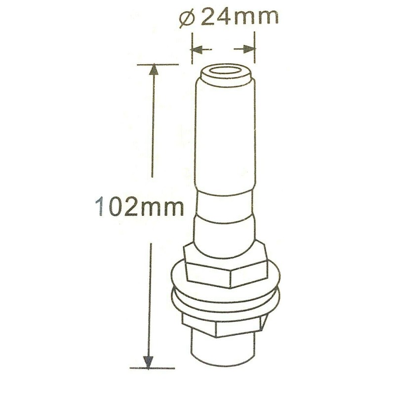 MelTruck® Orange White 18 LED Rotating Beacon Warning Light 12/24V