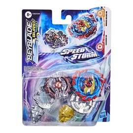 Beyblade Burst Surge Speedstorm Mirage Helios H6 and Gaianon G6 Spinning Tops Twin Pack - 2 Battle Spinning Tops, Toy for Children from 8 Years