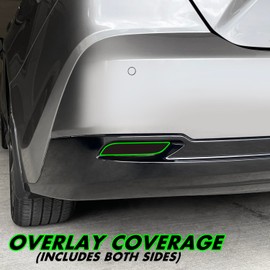 SlickMod PreCut Vinyl Smoke Tint for 2025-2026 Toyota Camry Tail Light (Dark Smoke, 5. Reflector)