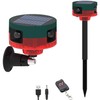 Comboss Solar Bewegungsmelder Alarm - 360°Bewegungsmelder Hundegebell mit 130 dB