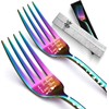 2Pcs Dinner Forks Funny Tableware Engraved with I Forking Love