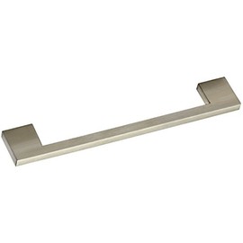 Technik Team MG.247192.20 Eudore LA Furniture Handle 192 mm Width 216 mm Square Drawer Handle Brushed Stainless Steel Silver