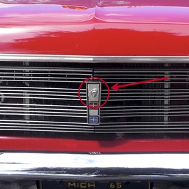 Auto Krafters Compatible/Replacement for Grille Ornament Insert Mercury Man Head 1965 Comet Caliente Standard Emblem (C5GY-8A223HEAD)