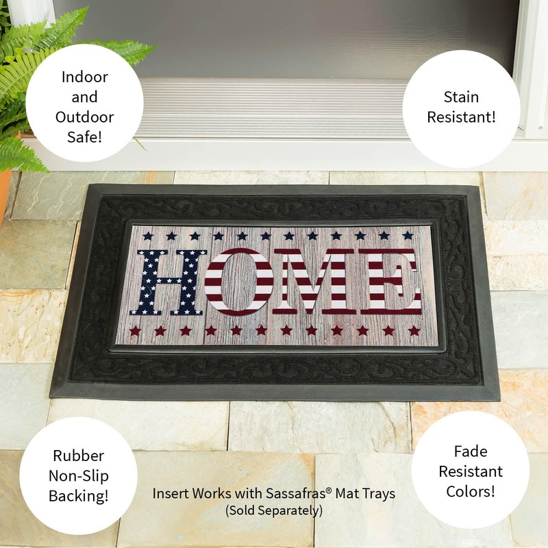 Evergreen Sassafras Stacked Home Interchangeable Entrance Doormat | Indoor and