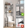 GloTika 3-Tier Over The Toilet Storage, Space Saver Metal Bathroom