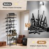 Indoor Gun Racks, Floor Standing Rifle Rack with Pistol Holder