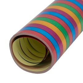 Idena 30554 Metallic Streamers, 6 Rolls of 18 Tears, Made of FSC-Certified Paper, Party Decoration or Birthday