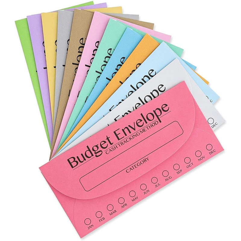 Juvale Cash Envelopes for Budgeting System - 6.75 x 3.25