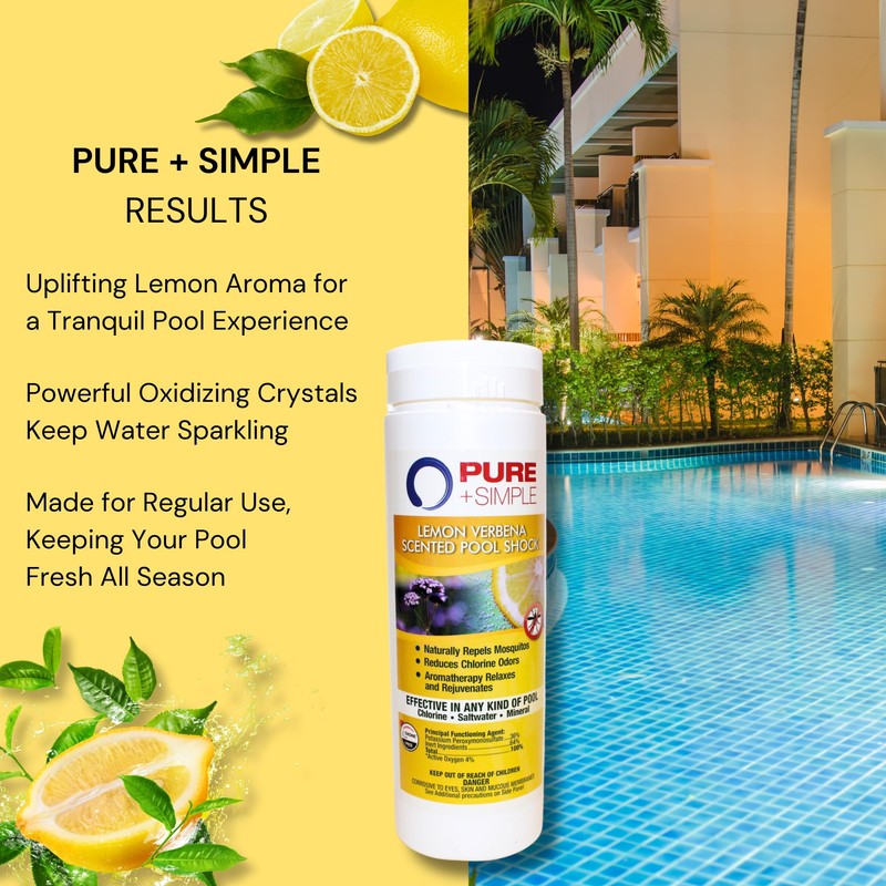 Pure and Simple Lemon Scented Non-Chlorine Pool Shock: Enhance Your
