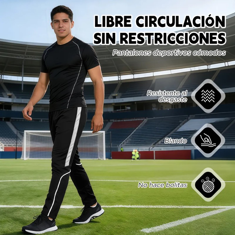 BIAOJUE - Pants Cómodo Deportivo Casual Jogger Gym Con Bolsas