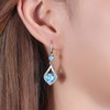 Love Heart Crystal Dangle Earrings for Women Girl Mum Mothers