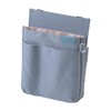 Kutsuwa BE025BL Apron Bag, Stationery Apron Bag, Thin Pocket, Blue,