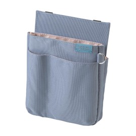 Kutsuwa BE025BL Apron Bag, Stationery Apron Bag, Thin Pocket, Blue, Free