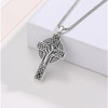 AOSAIB Celtic Cross Necklace 925 Sterling Silver Tree of Life