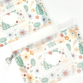 Orchid Hearts Portable & Refillable Wet Wipe Pouch - Reusable Baby Wipes Holder & Container, Makeup Wipe Travel Case - Floral Love, 2pcs