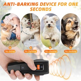 Lagriner Dog Bark Deterrent Device, Ultrasonic Anti Barking, Rechargeable Anti-Barking Device for Dogs Safe & Effective Portable Anti Barking 33FT Bark Control Indoor Outdoor with Flashlight