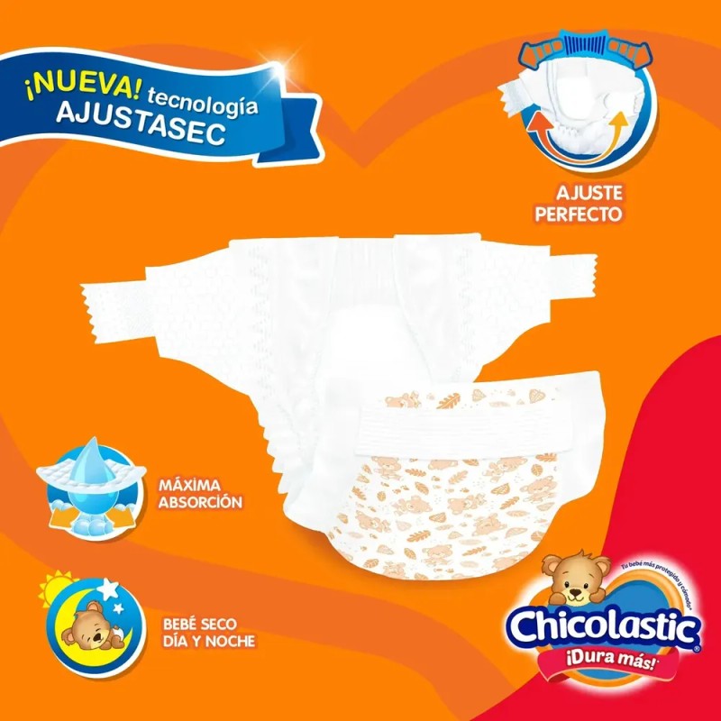 Pañales Chicolastic Etapa 3 Unisex 40 Piezas