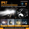 Sidaqi Motorcycle LED Fog Lights Amber White 50W Super Bright