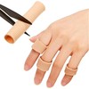 5 Stück Silikon Zehenschutz Schlauchbandage Fingerbandage Fingerschutz Gel Zehenpolster 15x2cm