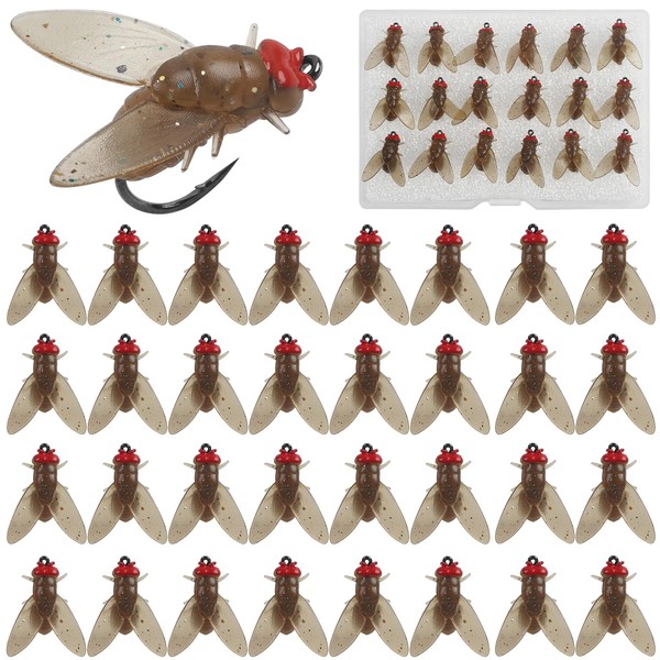 Bionic Fly Fishing Bait,18pcs/36pcs Trout Jig Swimbait Fly Hook Soft