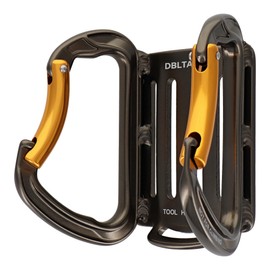 Sankyo Corporation DBLTACT Carabiner Tool Difference Double Large x Large High Strength Aluminum Forged Gunmetal DT-ATW-G