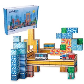 Magnetic Blocks-140PCS 1 in Big Size Magnetic Building Blocks, Magnetic Tiles Kids Build Cubes 2026 Upgraded STEM Game Toys, Christmas Birthday Gifts for Boys & Girls Ages 3+