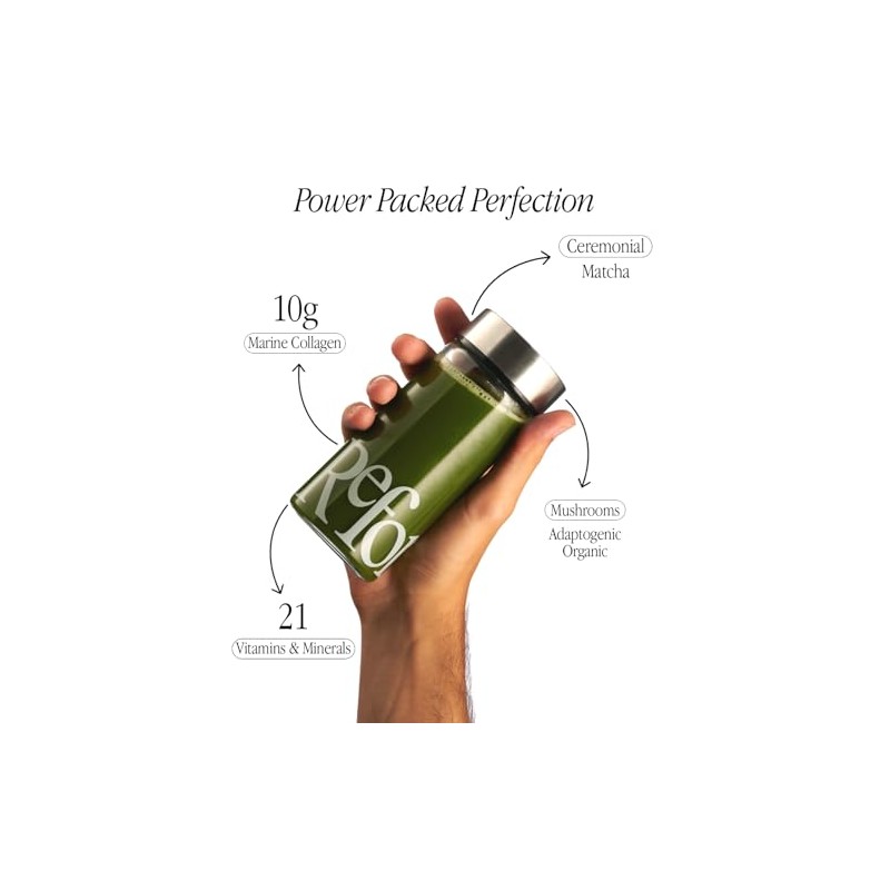 Reformed Collagen Matcha Powder with Marine Collagen