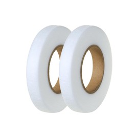 JCKHXG Hemming Tape ，100 Yards 1/2 Inch，2 Rolls Iron On Hem Tape ，Iron on Tape for Hemming, Stitch Witchery Tape Sewing Tape (White,50 Yards Each)