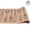 Hester and Cook Paper Table Runner - Kraft Cutlery Disposable