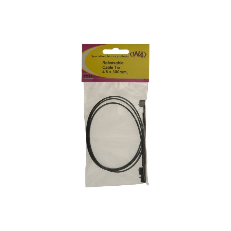 Releasable Cable Tie 4.8x300mm (3 per pack)