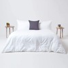 HOMESCAPES Linen cushion cover, dark grey, 40 x 80 cm,
