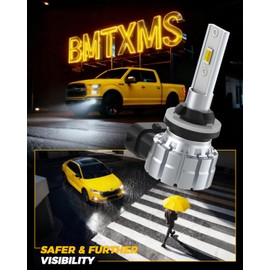 BMT xms H27W H27W/1 H27W/2 880 881 Fog Light Bulbs, Switchback 6500K White/3000K Amber Yellow, Dual Color White Yellow Fog Lamp, Pack of 2