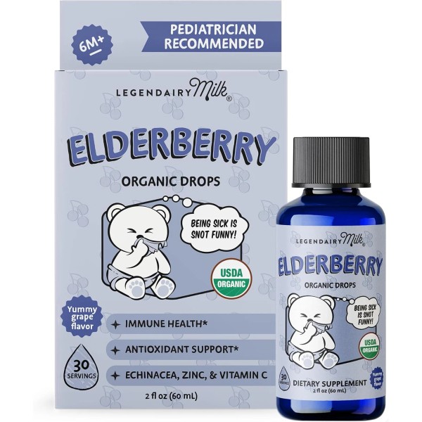 Does not apply Organic Elderberry Drops - Baby Multivitamin with