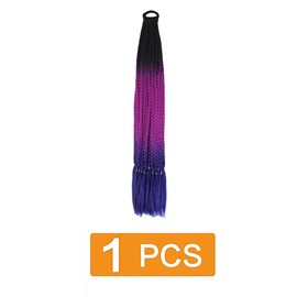 prinfantasy BZ218 Braids Extensions Synthetic Hair Bundles Crochet Hair Braiding Afro Braiding Black Purple Blue