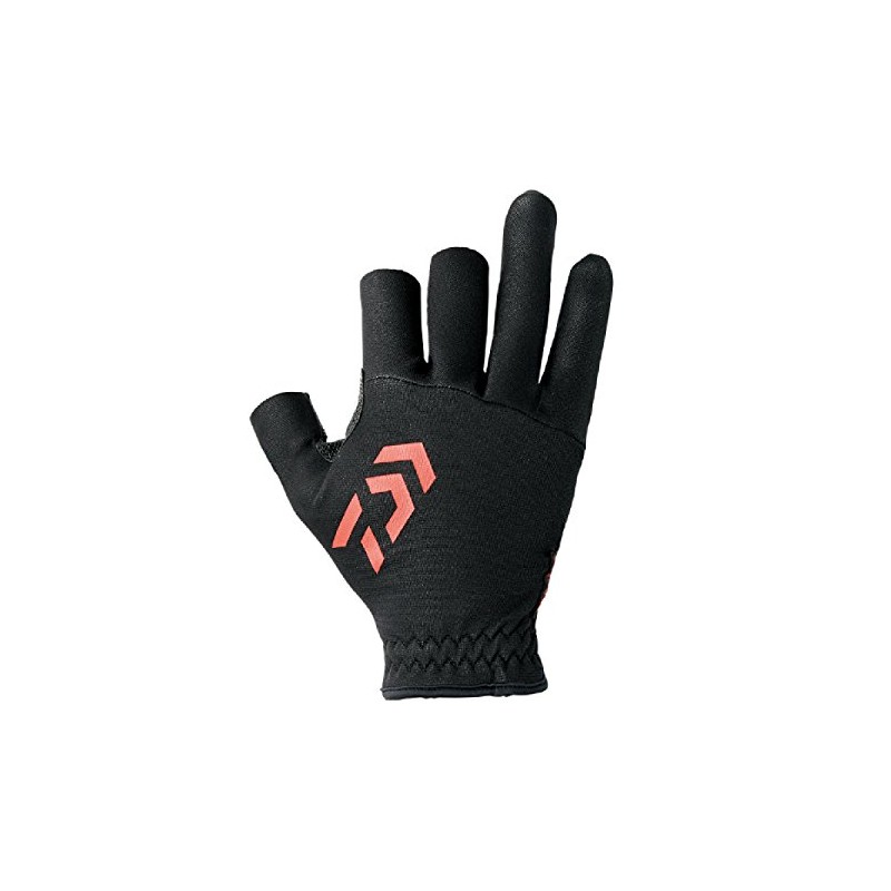 ダイワ(DAIWA) フィッシンググローブ スーパーファブリックグローブ 3本カット ブラック L DG-6507W 釣り用