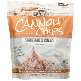 Golden Cannoli Cinnamon and Sugar Cannoli Chips, 5.1 Ounce