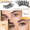 TORMEN False Eyelashes, 10 Pairs Half False Eyelashes, 3D Handmade