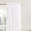 NetCurtainsUK Single Plain Voile Net Curtain Sheer Panels Slot Top