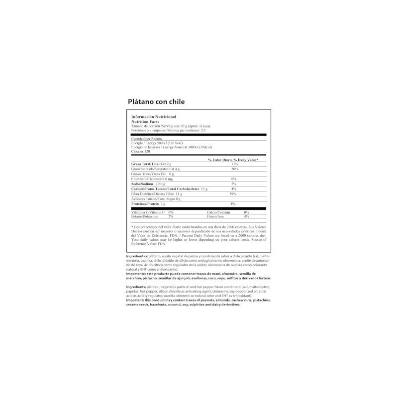 Generic PRO PLANTAIN CHIPS RIPE HOT PEPPER