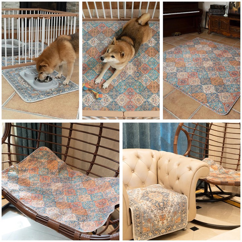 nunubaby Washable Pee Pads for Dogs, Stylish, Non-Slip and Leak-Proof