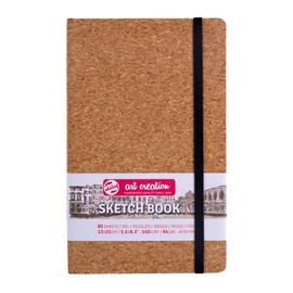 Talens Art Creation 9314052M Cork Sketchbook, 13 x 21 cm, 140 g, 80 Sheets