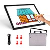 VKTEKLAB A4 Light Board for Tracing Pad with Padded Case,