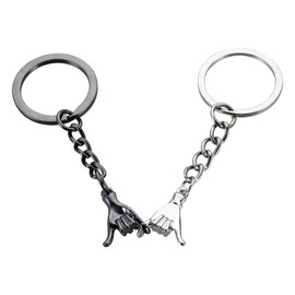 Boyfriend Gifts from Girlfriend Pinky Promise Keychain for Couples Boo Basket Stuffers for Her Christmas Stocking Stuffers for Teen Girls Boys 11th Anniversary Steel Gifts for Couples Valentines Gifts