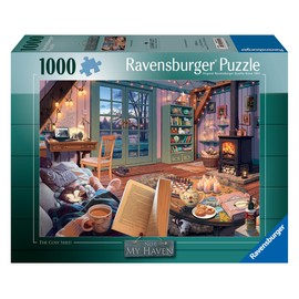 Ravensburger My Haven No 6. The Cosy Shed 1000 Piece Jigsaw Puzzle for Adults and Kids Age 12 Years Up - Christmas Gifts