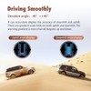 Car Headup Display LCD Digital Speedometer Multifunctional Inclinometer Angle Slope