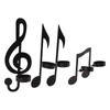 4Pcs Unique Iron Black Music Note Wall Sconce Candle Holder